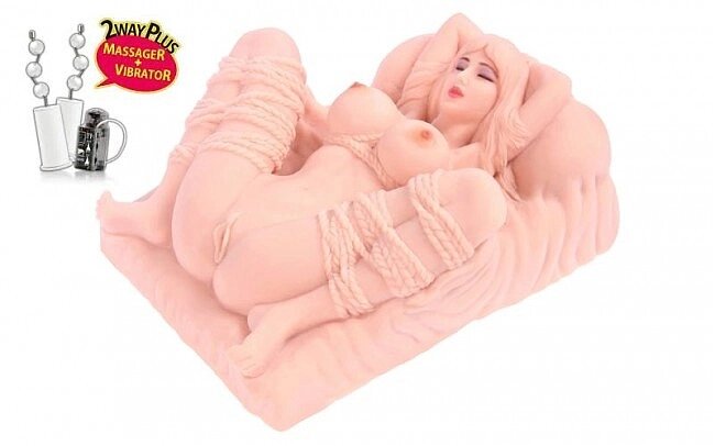 Лялька мастурбатора з вібрацією Кокос Еріка від компанії Інтернет магазин Персик - фото 1