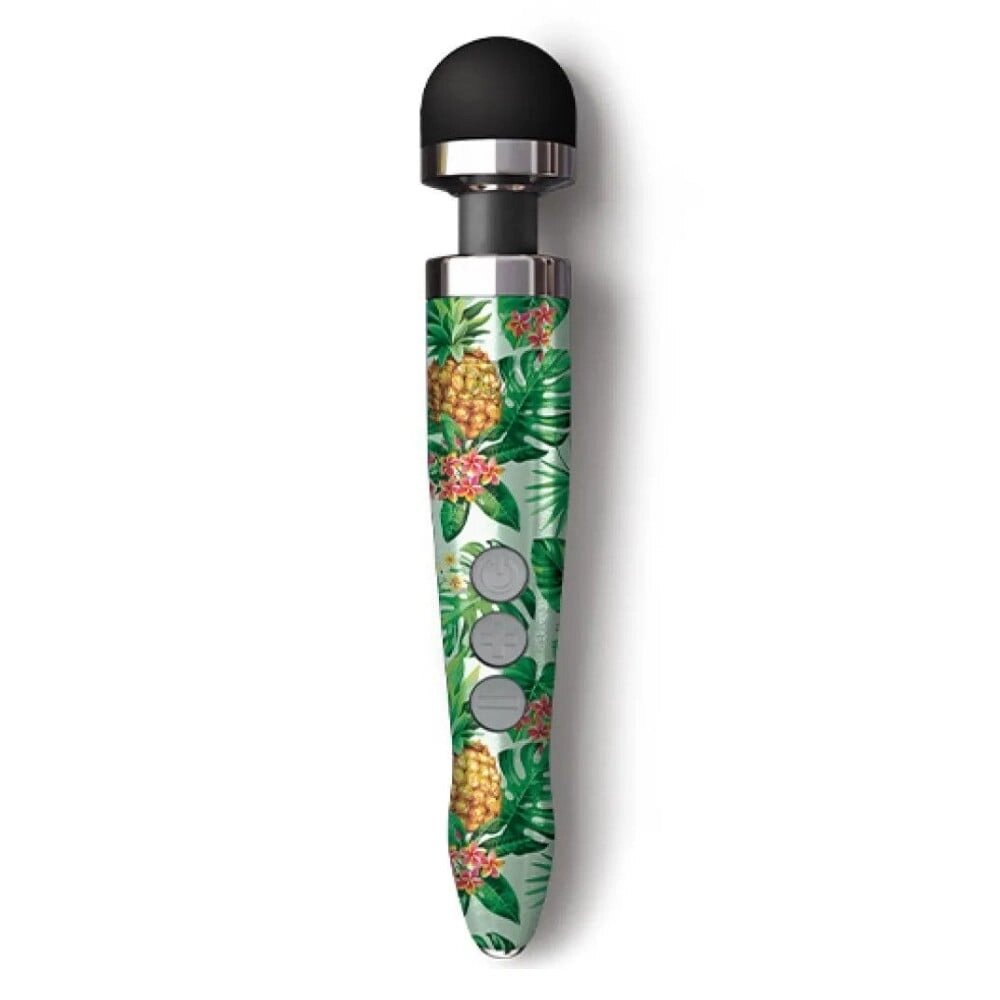 Масажер-мікрофон Doxy Die Cast 3R Wand Vibrator Pineapple, з ананасами, зелений від компанії Інтернет магазин Персик - фото 1
