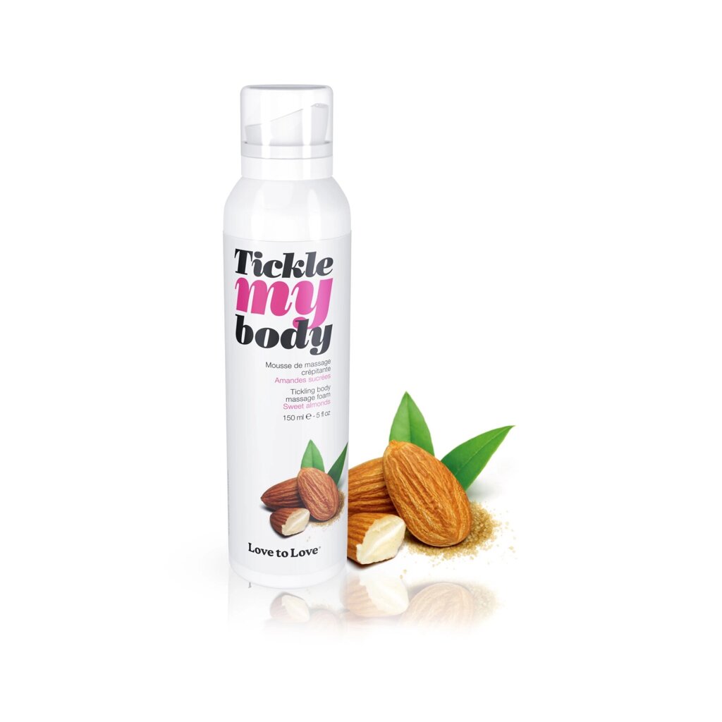 Масажна піна Love To Love TICKLE MY BODY SWEET ALMONDS (150 мл ) зволожуюча від компанії Інтернет магазин Персик - фото 1