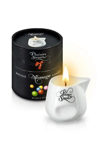 Масажна свічка Plaisirs Secrets Bubble Gum (80 мл) від компанії Інтернет магазин Персик - фото 1