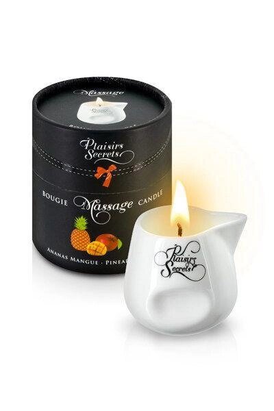 Масажна свічка Plaisirs Secrets Pineapple Mango (80 мл) від компанії Інтернет магазин Персик - фото 1