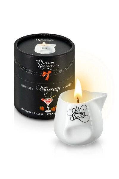 Масажна свічка Plaisirs Secrets Strawberry Daiquiri (80 мл) від компанії Інтернет магазин Персик - фото 1