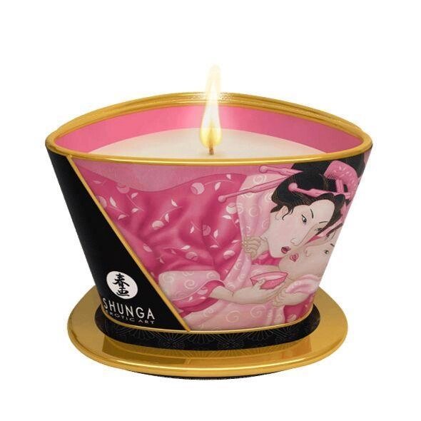 Масажна свічка Shunga MASSAGE CANDLE - Rose Petals від компанії Інтернет магазин Персик - фото 1