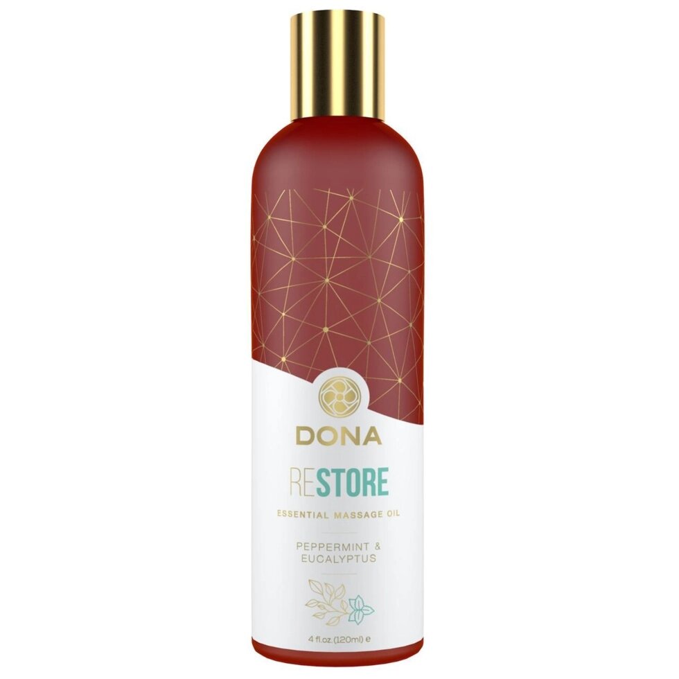 Масажне масло DONA Restore - Peppermint & Eucalyptus Essential Massage Oil від компанії Інтернет магазин Персик - фото 1