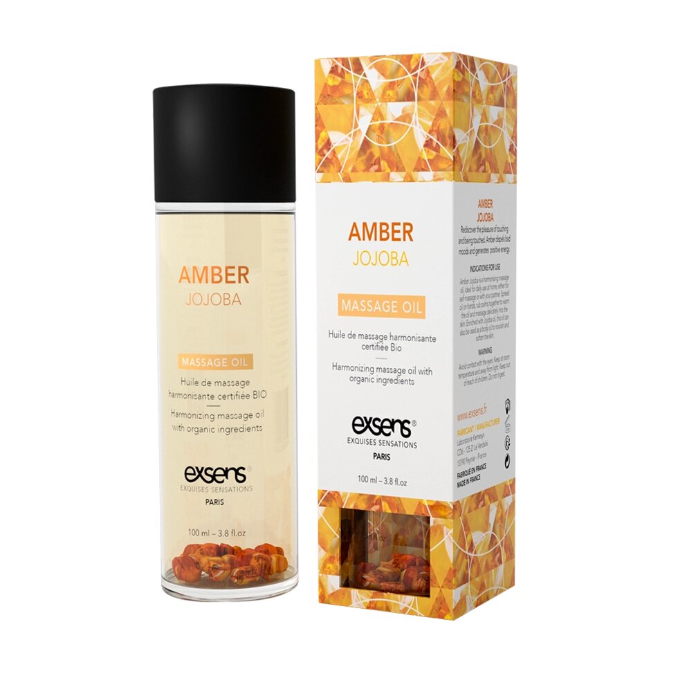 Масажне масло EXSENS Amber Jojoba (гармонізує з бурштином) 100мл від компанії Інтернет магазин Персик - фото 1