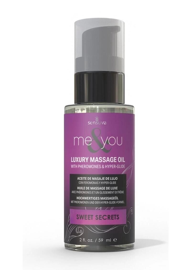 Масажне масло Sensuva Me&You - Sweet Secrets (Pomegranate, Fig, Coconut & Plumeria) 59 мл від компанії Інтернет магазин Персик - фото 1