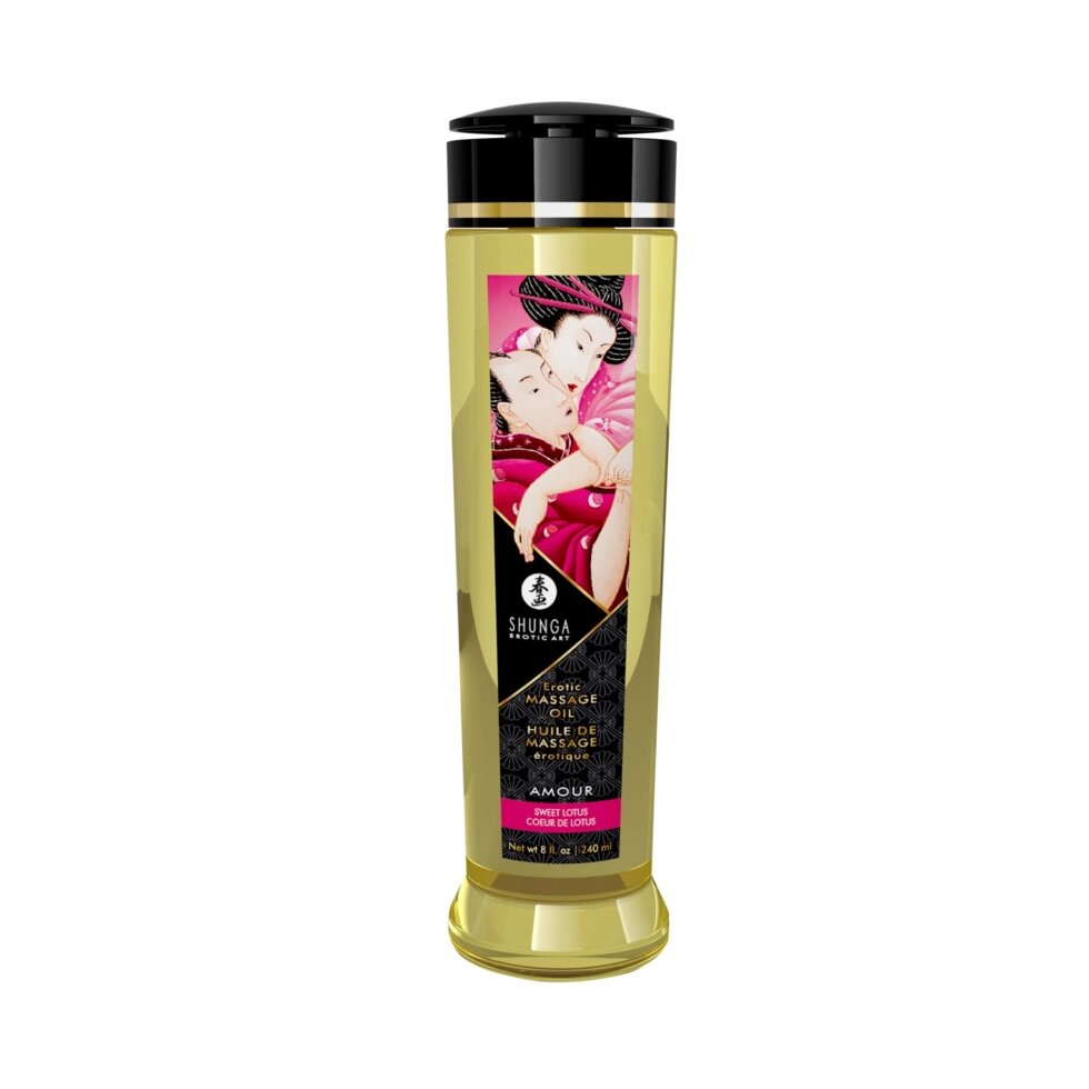 Масажне масло Shunga Amour - Sweet Lotus (240 мл) Щунга Солодкий лотос від компанії Інтернет магазин Персик - фото 1