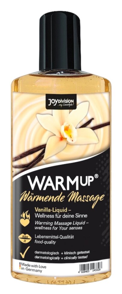 Масажне масло WARMup ваніль 150 мл від компанії Інтернет магазин Персик - фото 1