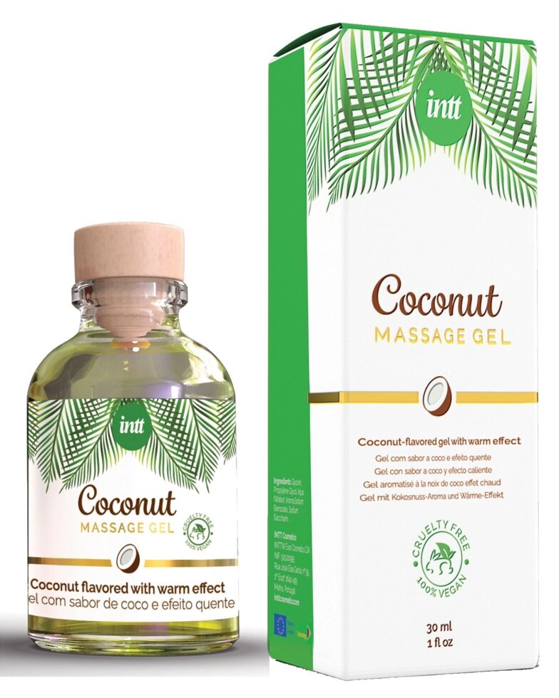 Масажний гель для інтимних зон Intt Coconut Vegan (30 мл) від компанії Інтернет магазин Персик - фото 1