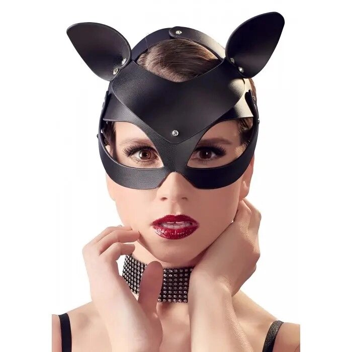 Маска кішечка Shiny cat Mask with studs від компанії Інтернет магазин Персик - фото 1