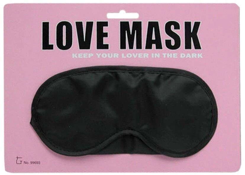 Маска на очі Love mask, Black від компанії Інтернет магазин Персик - фото 1