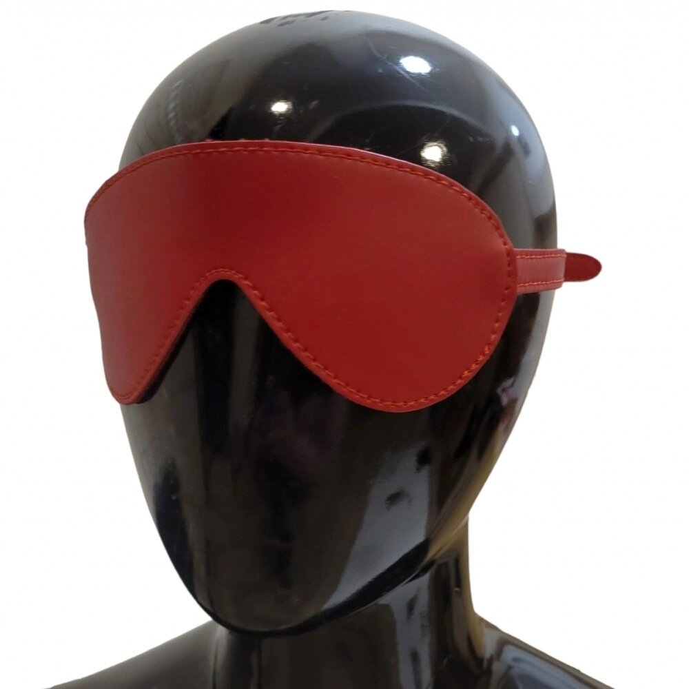 Маска на очі з плюшевою підкладкою, червона від компанії Інтернет магазин Персик - фото 1