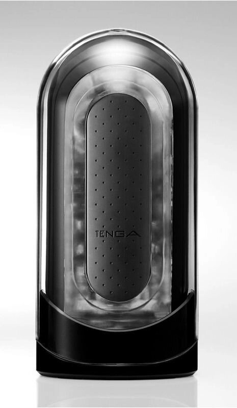 Мастурбатор TENGA Zero Flip Gravity із вібрацією, чорний від компанії Інтернет магазин Персик - фото 1