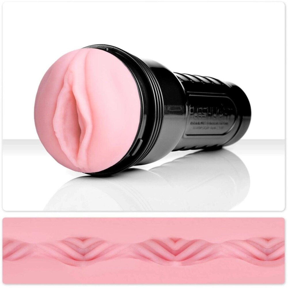 Мастурбатор у колбі Fleshlight Pink Lady Vortex, кібершкіра, тілесний від компанії Інтернет магазин Персик - фото 1