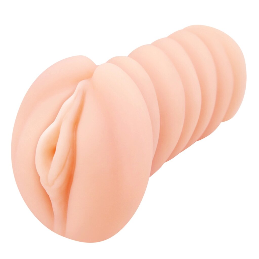 Мастурбатор вагина реалістичний бежевий, 14 х 7 см від компанії Інтернет магазин Персик - фото 1