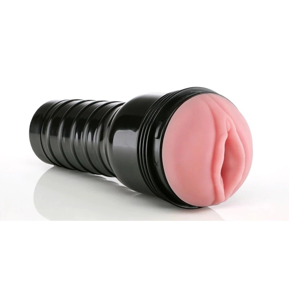 Мастурбатор вагина в колбі Pink Lady Destroya Fleshlight, рельєфний, кібершкіра, бежевий від компанії Інтернет магазин Персик - фото 1