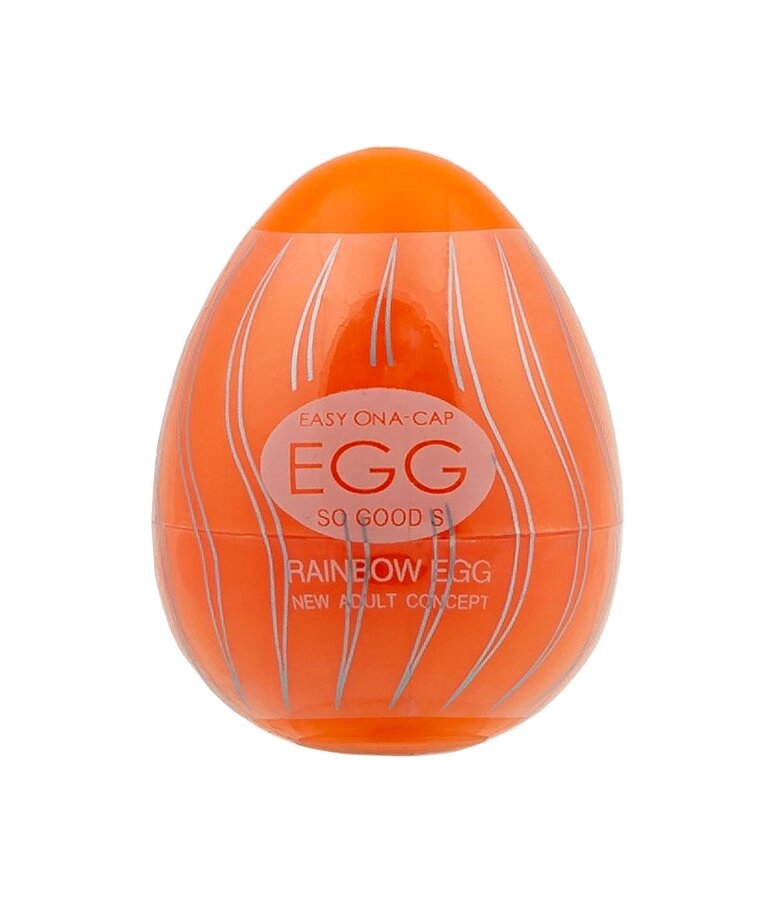 Мастурбатор яйце SKN Rainbow Orange, SKN-REG06 від компанії Інтернет магазин Персик - фото 1