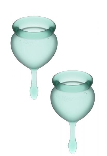 Менструальні чаші SATISFYER FEEL GOOD MENSTRUAL CUP GREEN від компанії Інтернет магазин Персик - фото 1