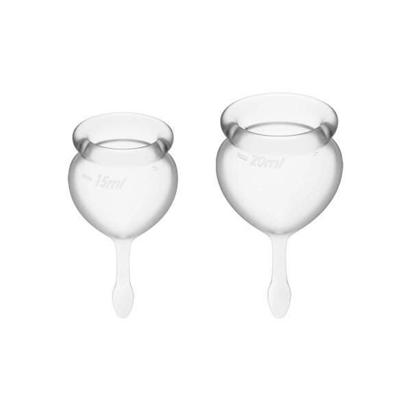 Менструальні чаші SATISFYER FEEL GOOD MENSTRUAL CUP WHITE від компанії Інтернет магазин Персик - фото 1