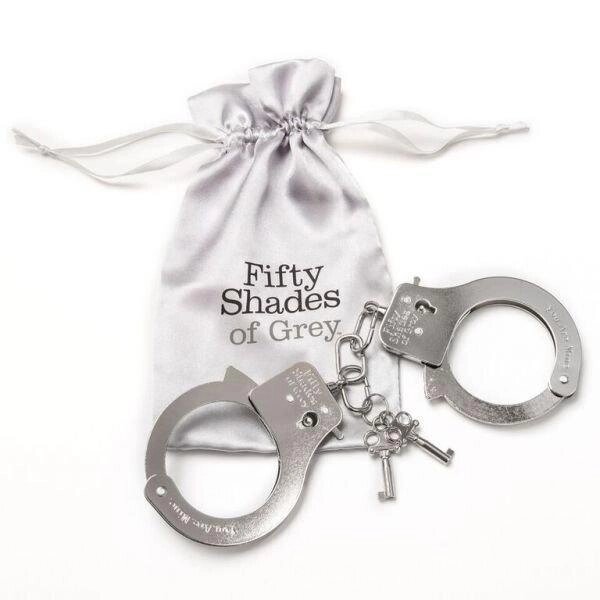 Металеві наручники "Ти. Моя." від компанії Інтернет магазин Персик - фото 1