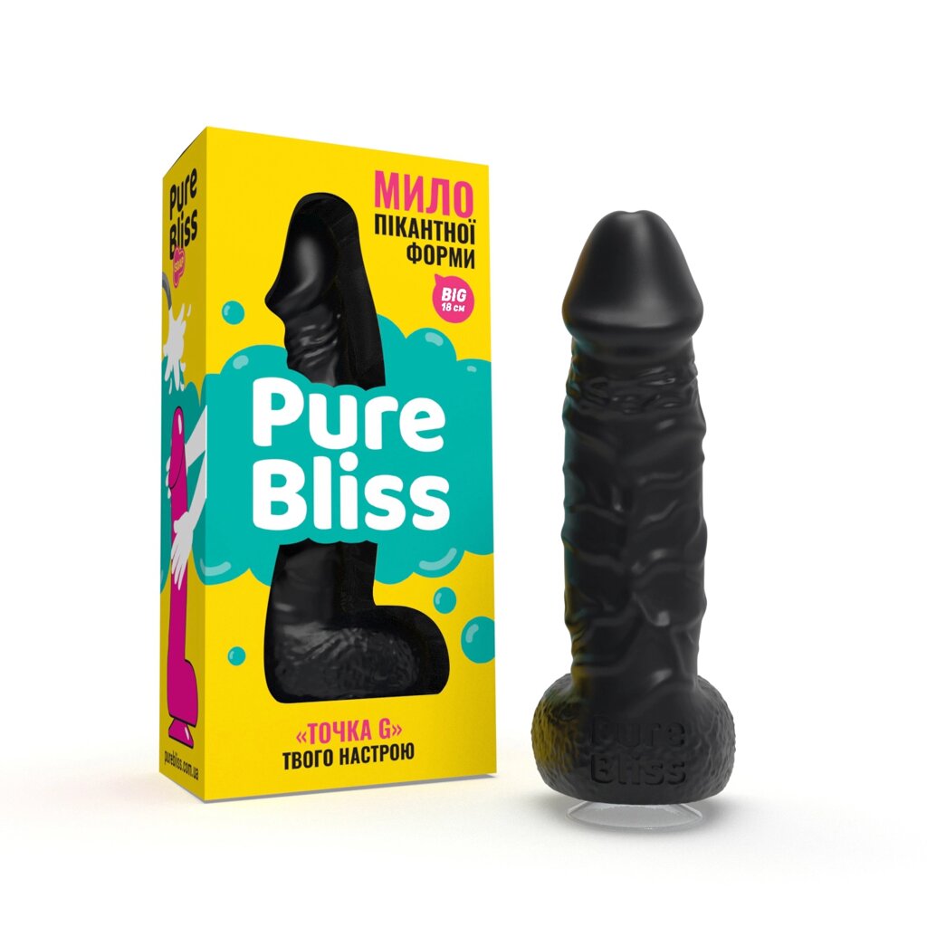 Мило пікантної форми Pure Bliss BIG (Black) від компанії Інтернет магазин Персик - фото 1