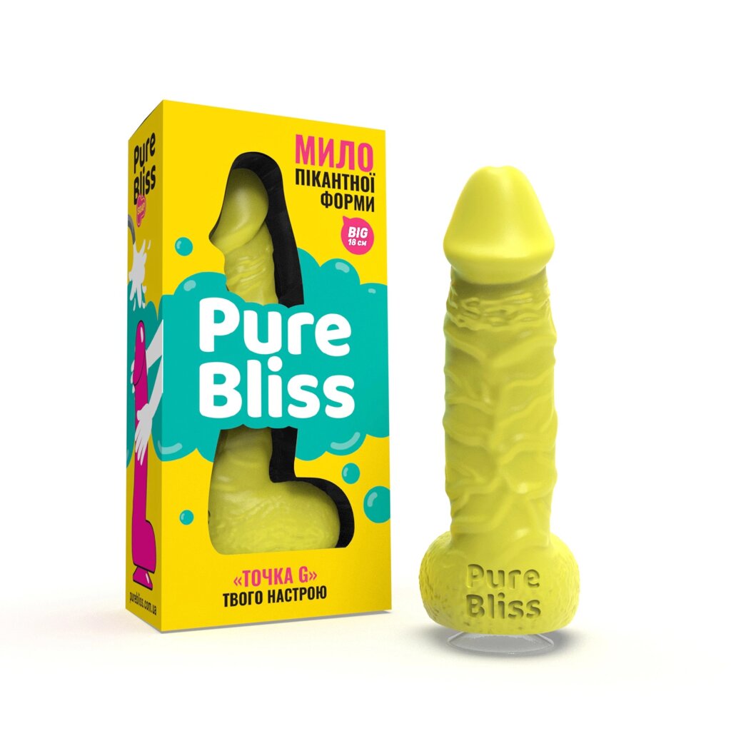 Мило пікантної форми Pure Bliss BIG (Yellow) від компанії Інтернет магазин Персик - фото 1