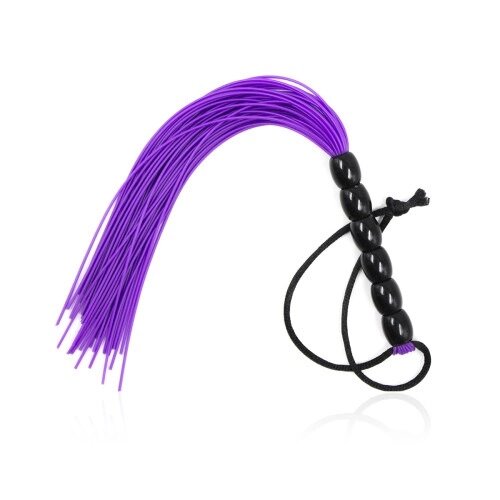 Міні флоггер DS Fetish, чорний / фіолетовий від компанії Інтернет магазин Персик - фото 1
