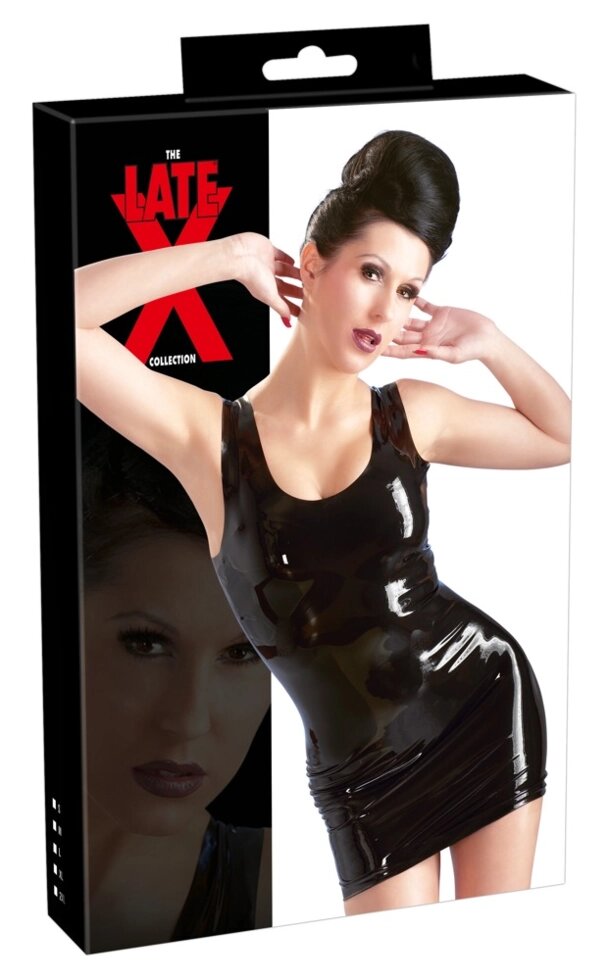 Міні-плаття чорне LATEX від компанії Інтернет магазин Персик - фото 1