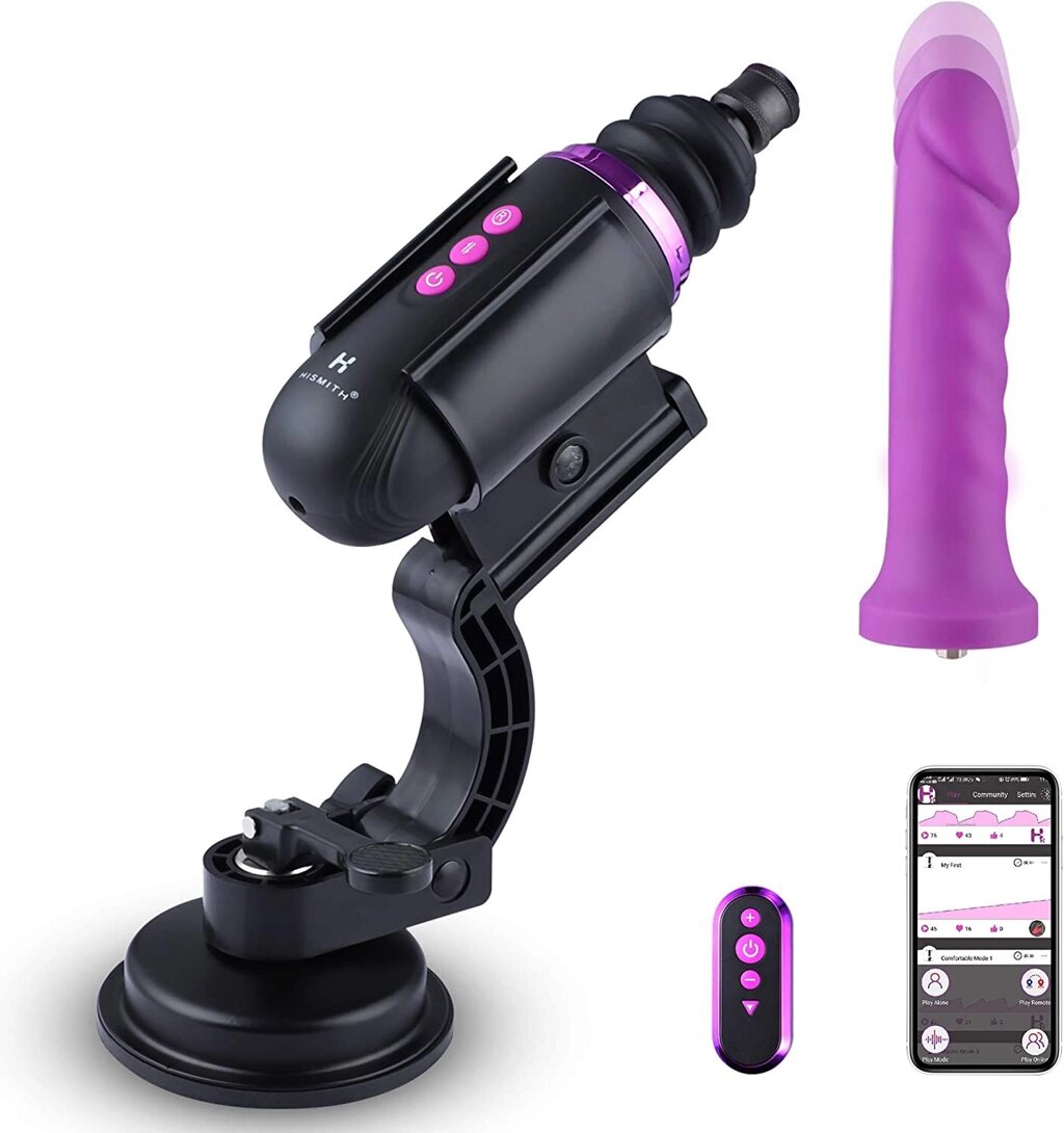 Міні секс-машина Hismith Mini Capsule Sex-Machine with Strong Suction Cup (м'ята упаковка!!) від компанії Інтернет магазин Персик - фото 1