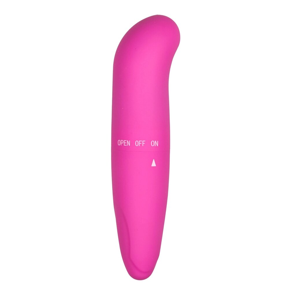 Міні-вібратор для точки G Easytoys, рожевий, 12 х 2.5 см від компанії Інтернет магазин Персик - фото 1