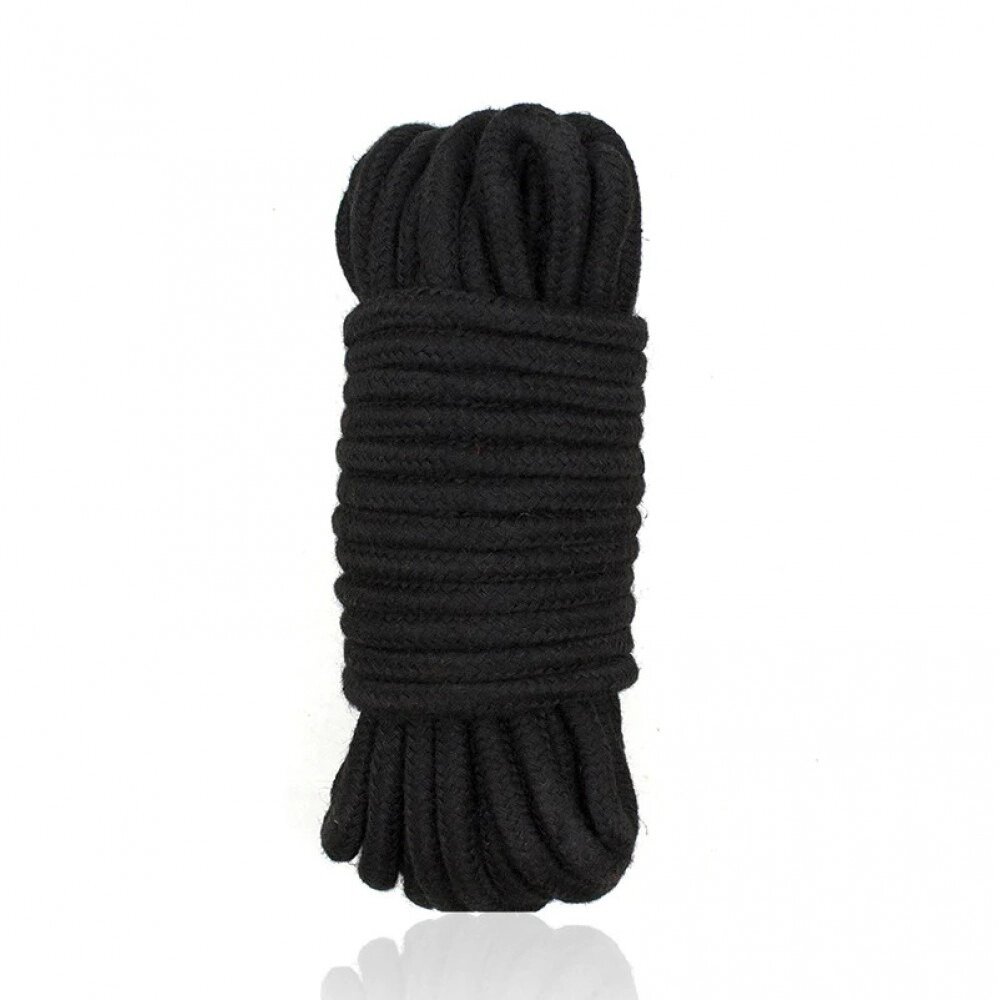 Мотузка для Шибарі, бавовна, 10 м, чорна від компанії Інтернет магазин Персик - фото 1