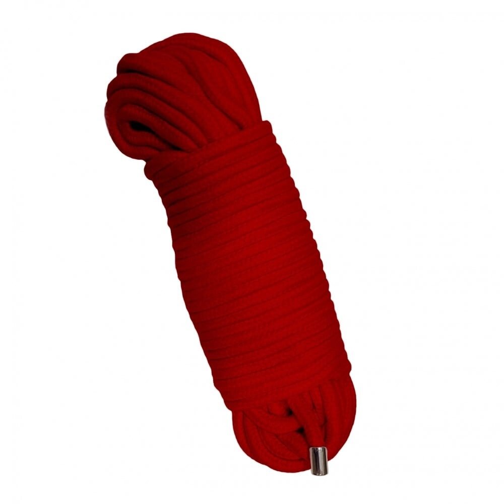 Мотузка для зв'язування 20 метрів, наконечники метал, червона від компанії Інтернет магазин Персик - фото 1