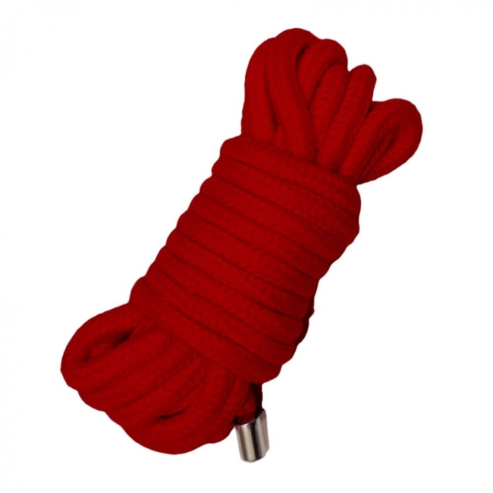 Мотузка для зв'язування 5 метрів, наконечники метал, червона від компанії Інтернет магазин Персик - фото 1