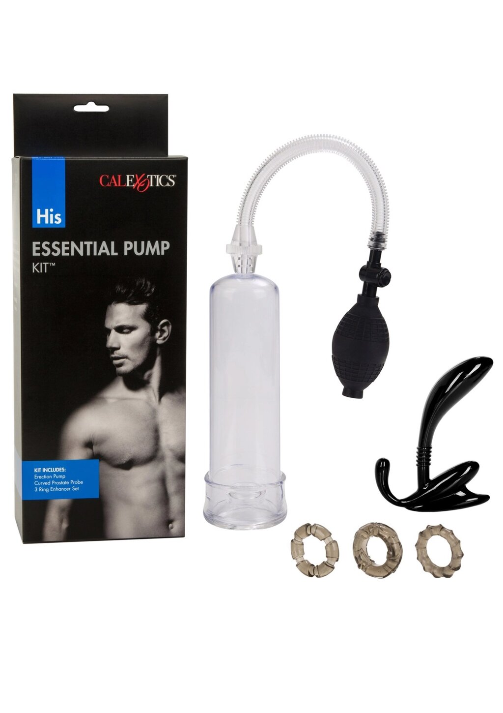 Набір 5 секс-іграшок для чоловіків His Essential Pump Kit від компанії Інтернет магазин Персик - фото 1