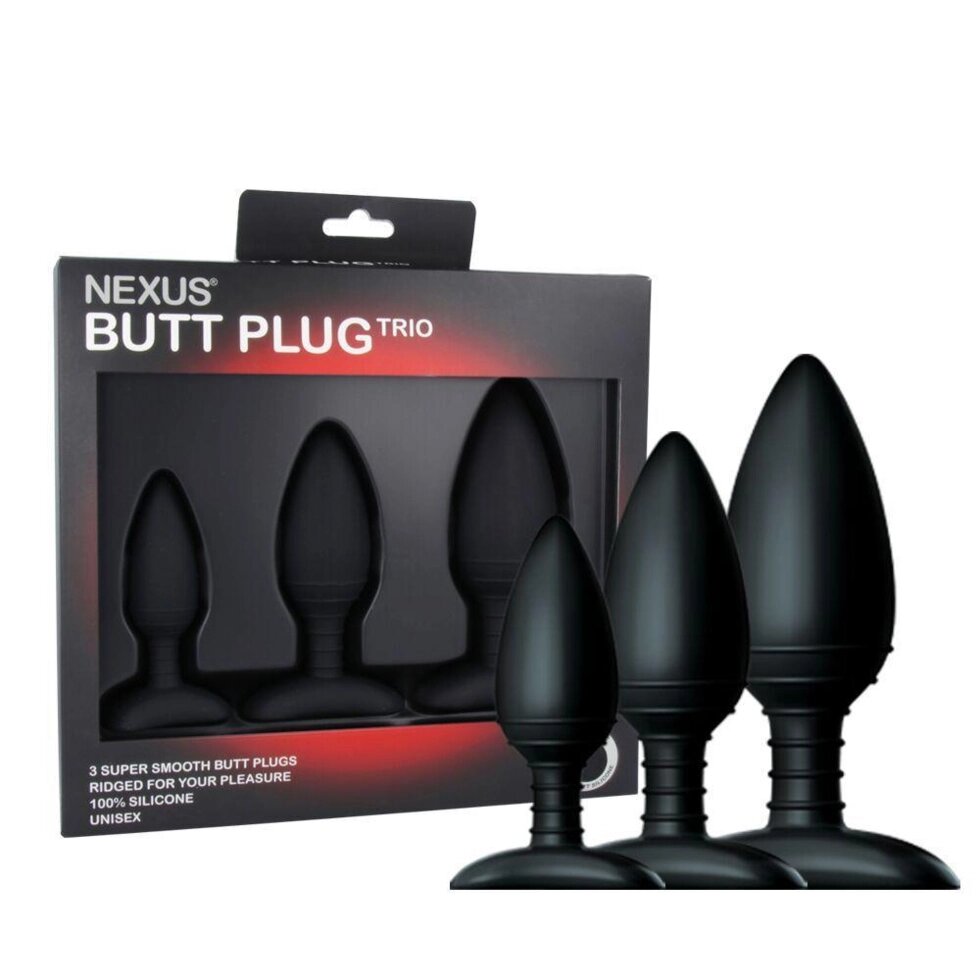Набір анальних пробок Nexus Butt Plug Trio від компанії Інтернет магазин Персик - фото 1