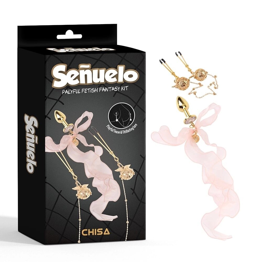 Набір CHISA Senuelo Palyful Fetish Fantasy Kit анальна пробка і затискачі для сосків від компанії Інтернет магазин Персик - фото 1
