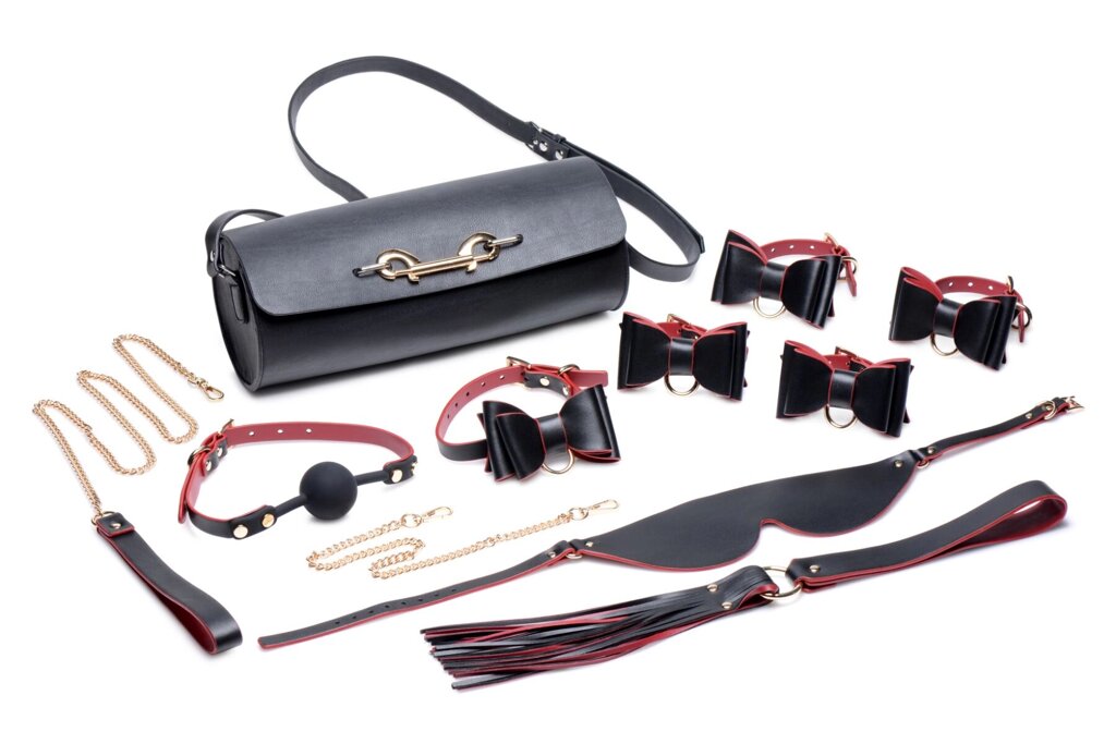 Набір для BDSM Master Series Bow - Luxury BDSM Set With Travel Bag від компанії Інтернет магазин Персик - фото 1