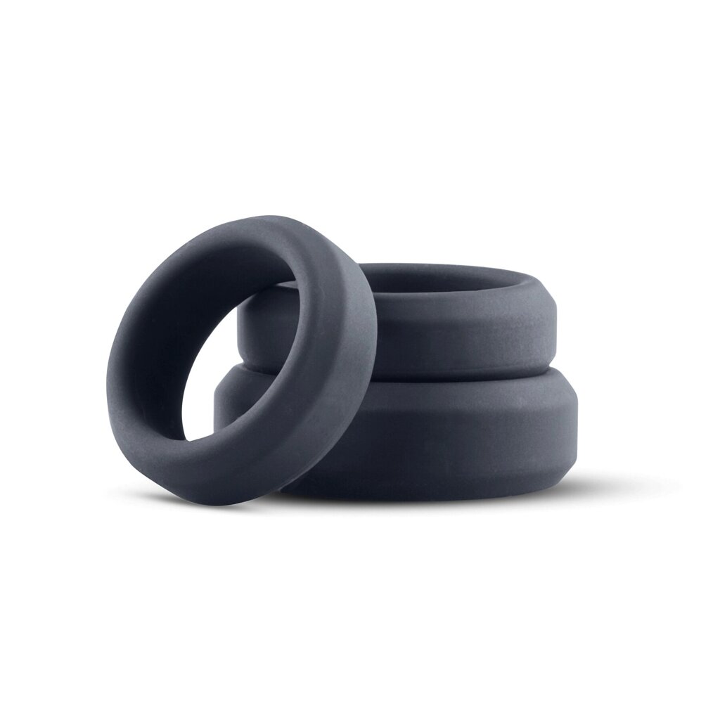 Набір ерекційних кілець Boners 3 Ring kit (flat rings) від компанії Інтернет магазин Персик - фото 1