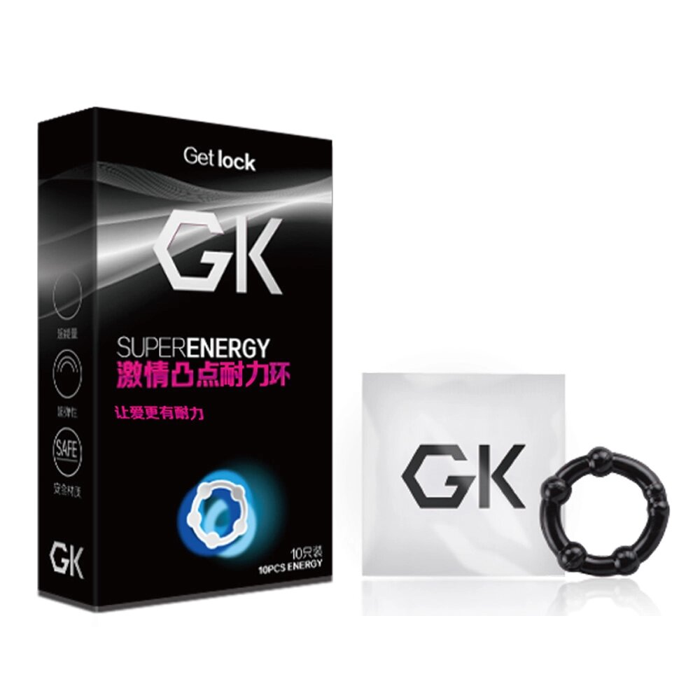 Набір ерекційних кілець GK Power Cock Rings-Clear 10 шт від компанії Інтернет магазин Персик - фото 1