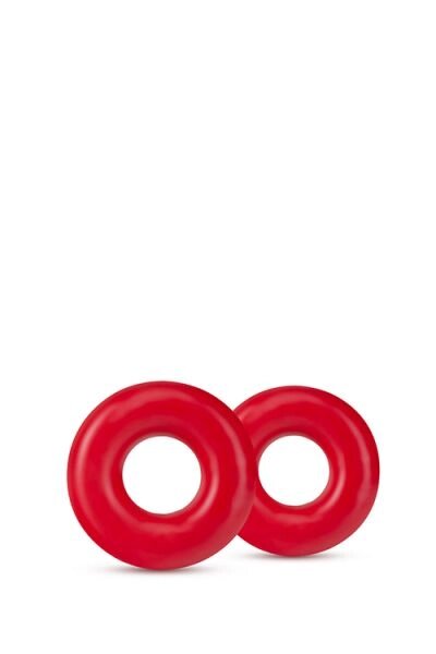 Набір ерекційних кілець STAY HARD DONUT RINGS OVERSIZED RED від компанії Інтернет магазин Персик - фото 1