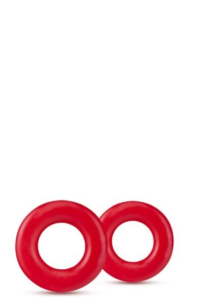 Набір ерекційних кілець STAY HARD DONUT RINGS RED від компанії Інтернет магазин Персик - фото 1