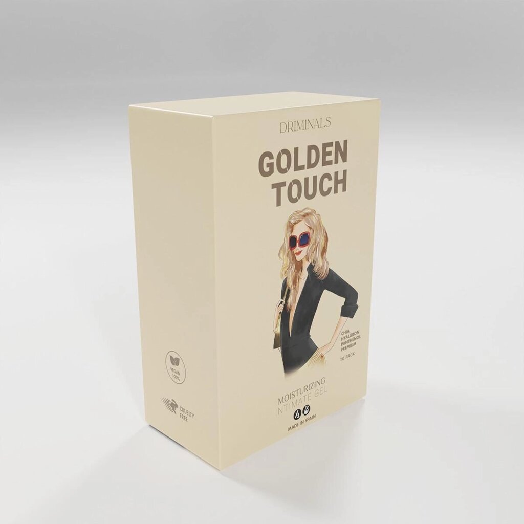 Набір пробників екстразволожуючого гель-лубриканта Driminals Golden Touch (10 x 4 мл) від компанії Інтернет магазин Персик - фото 1