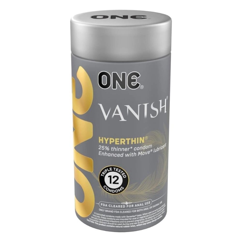 Набір супертонких презервативів ONE Vanish (ціна за пакування 12 шт) від компанії Інтернет магазин Персик - фото 1