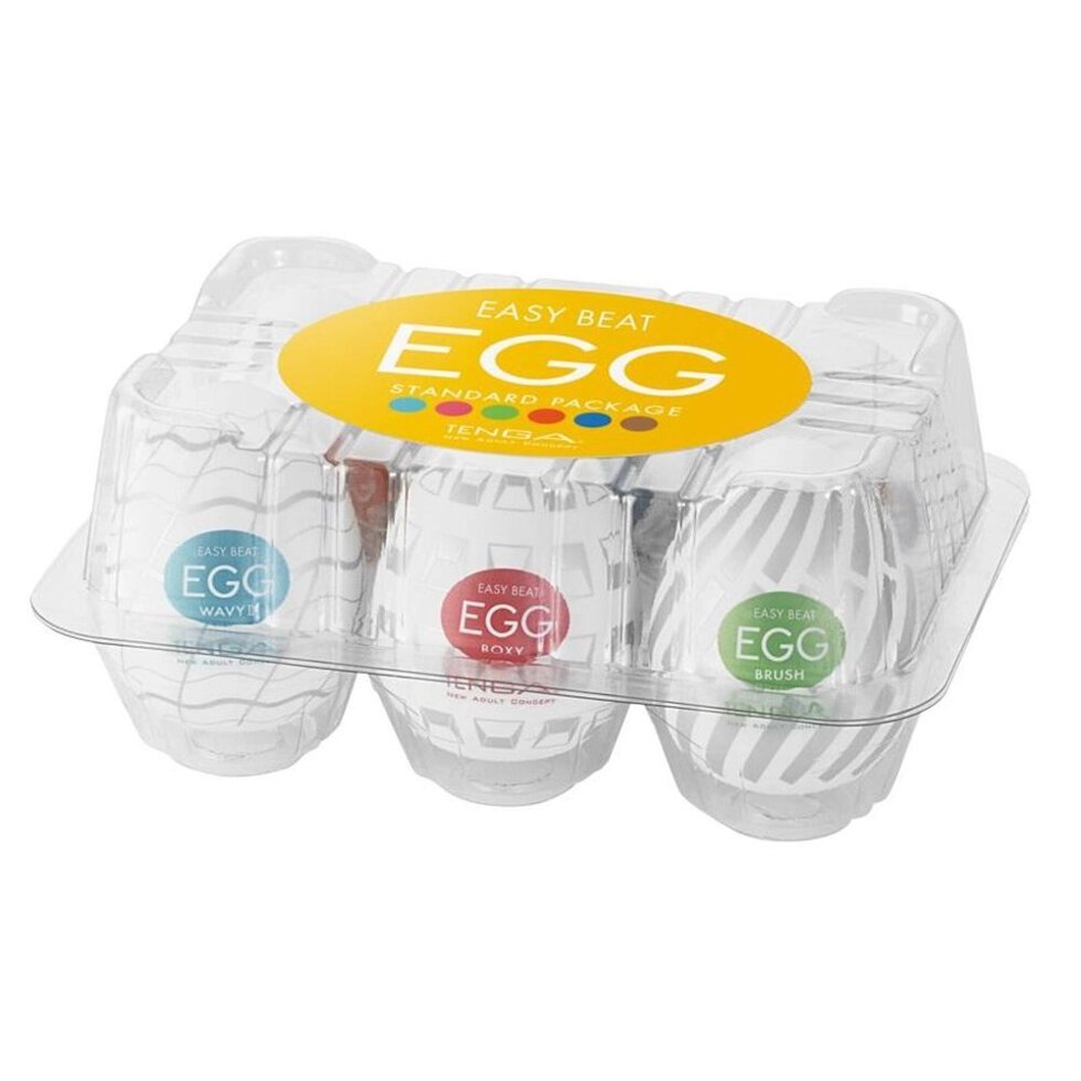 Набір Tenga Agg Standard Pack New (6 яєць) від компанії Інтернет магазин Персик - фото 1