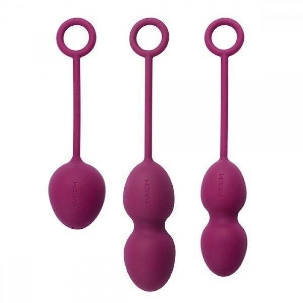 Набір вагінальних кульок Nova Ball - Svakom, фіолетові від компанії Інтернет магазин Персик - фото 1