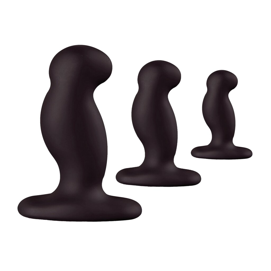Набір вібраторів унісекс чорний Nexus G-Play Trio Plus S/M/L, від компанії Інтернет магазин Персик - фото 1