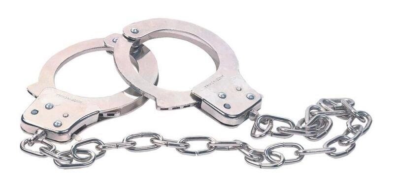 Наручники CHROME HANDCUFFS METAL HANDCUFFS W. KEY від компанії Інтернет магазин Персик - фото 1