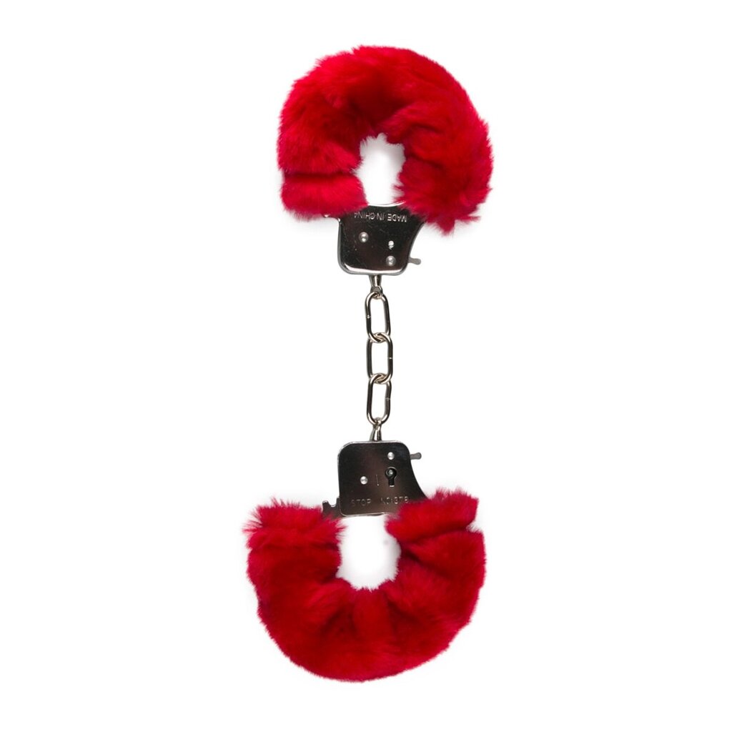 Наручники EASYTOYS Furry Handcuffs - Red від компанії Інтернет магазин Персик - фото 1