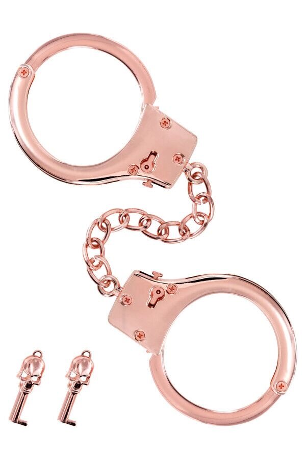 Наручники Fetish Tentation Premium Chick wrist cuffs in rose-gold metal від компанії Інтернет магазин Персик - фото 1