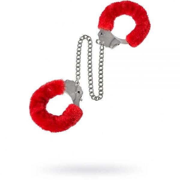 Наручники Metal Ankle Cuffs, Red від компанії Інтернет магазин Персик - фото 1
